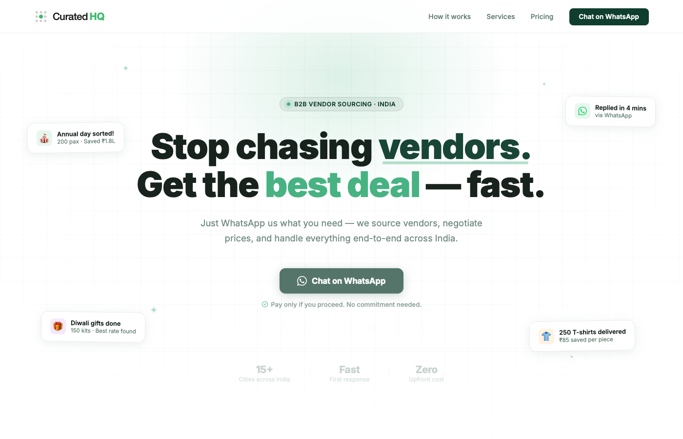 CuratedHQ — B2B Procurement